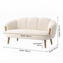 Atelier Del Sofa Star - White Sofá de 2 Plazas